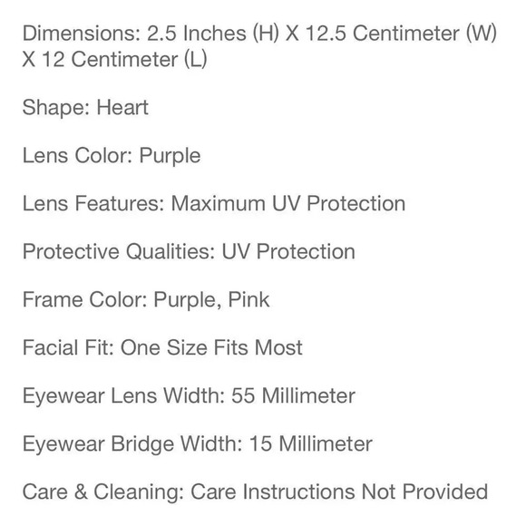 NEW! Host Pick! Girl’s Frameless Pink Heart Gradient Sunglasses - Picture 9 of 10